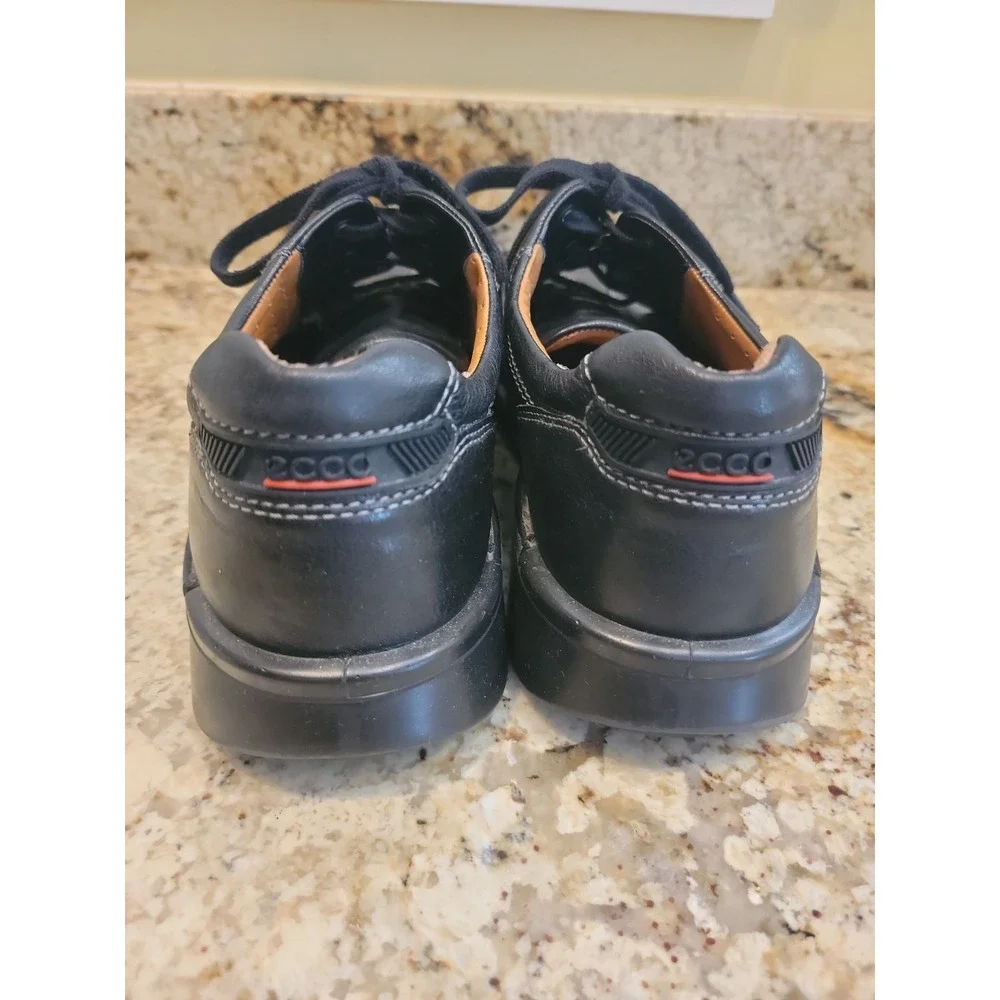 Ecco Men's Fusion Bicycle Split Toe Leather Oxfords Black Size 46 ( US 12-12.5)